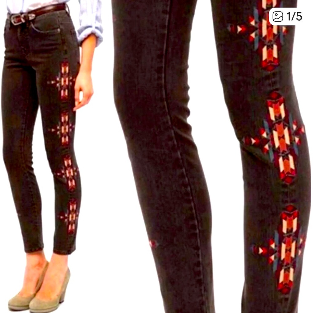 PRICE DROP NWOT Urban Outfitters BDG Aztec high rise cigarette skinny gray jeans